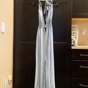 Raviya Long Baby Blue Dress/Cover Up